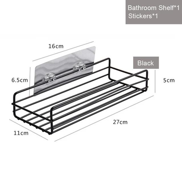 Corner Shower Caddy, Bathroom, Kitchen, Laundry Room, Organisers and Storage, Rustproof Metal, Wall-Mounted, Shower Organiser