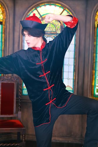Clearstone Halloween Chinese Kung Fu Cosplay Costume, Unisex, Black