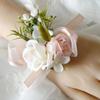 Meldel Corsage Men Wedding Rustic Boutonniere White Bridal Wrist Corsage Bridesmaid Groomsmen Party Meeting Personal Decorations