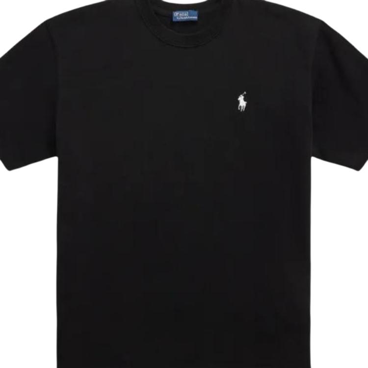 Polo Ralph Lauren Loose Fit Cotton Crew Neck T-Shirt Women tops Black 211967104-002