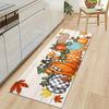 Fall Pumpkin Maple Leaf Kitchen Floor Mat Decor Carpet for Living Room Non-slip Hallway Balcony Rugs Thanksgiving Decorations