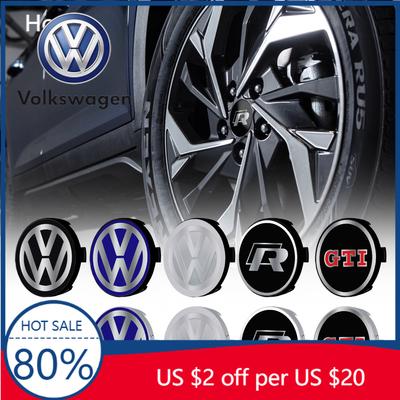2026 Heiß Für VOLKSWAGEN VW 56/60/63/65/68mm 4 STÜCK Auto Radnabendeckel Emblem Abzeichen Aufkleber Dekoration Für Volkswagen VW GTI R Gol