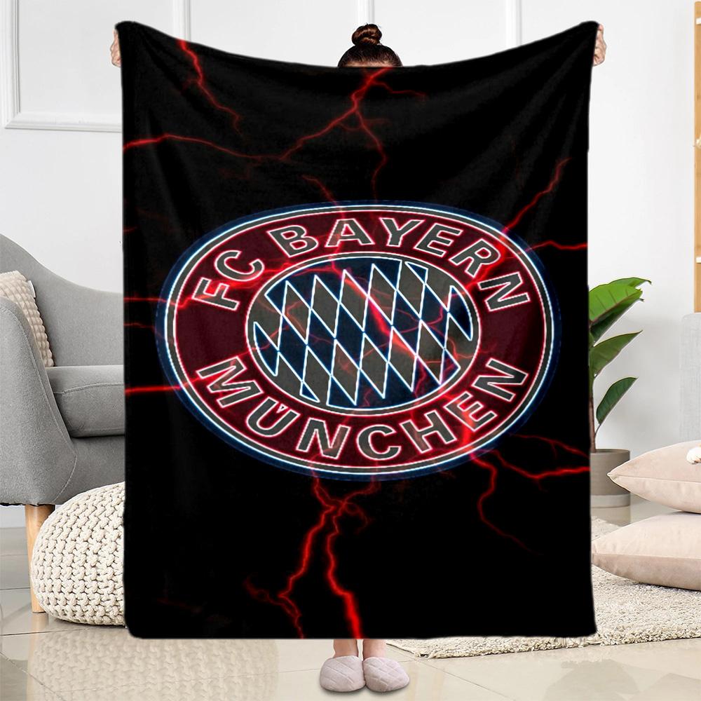 Bayern Munich Blanket Soft Warm Cozy Perfect for Picnics Office Bedding Four Seasons Universal Stylish Decor Suitable for Gifting Relatives and Friend