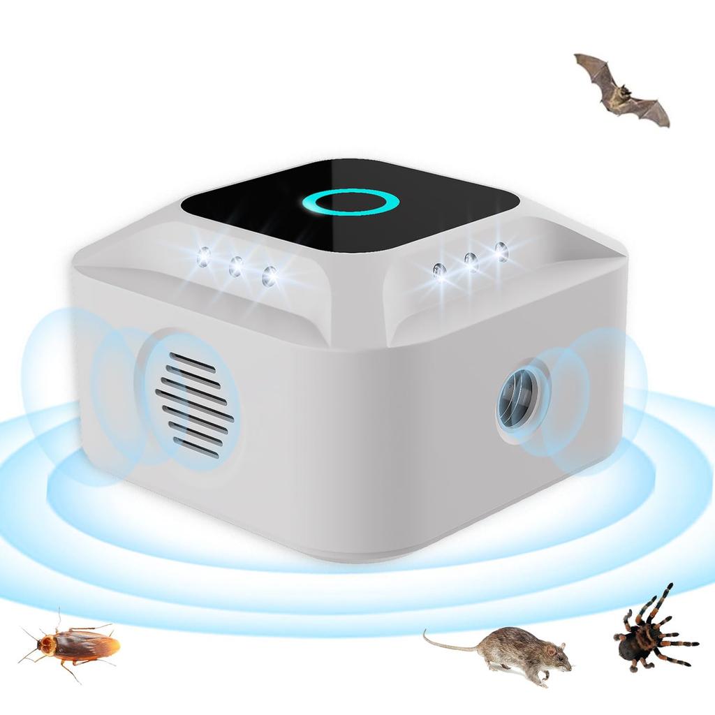 Makoya Ultrasonic Pest Repellent for and with 3 Frequency Conversion 12 Effective Against and Electromagnetic Wave Suitable for Living and Includes