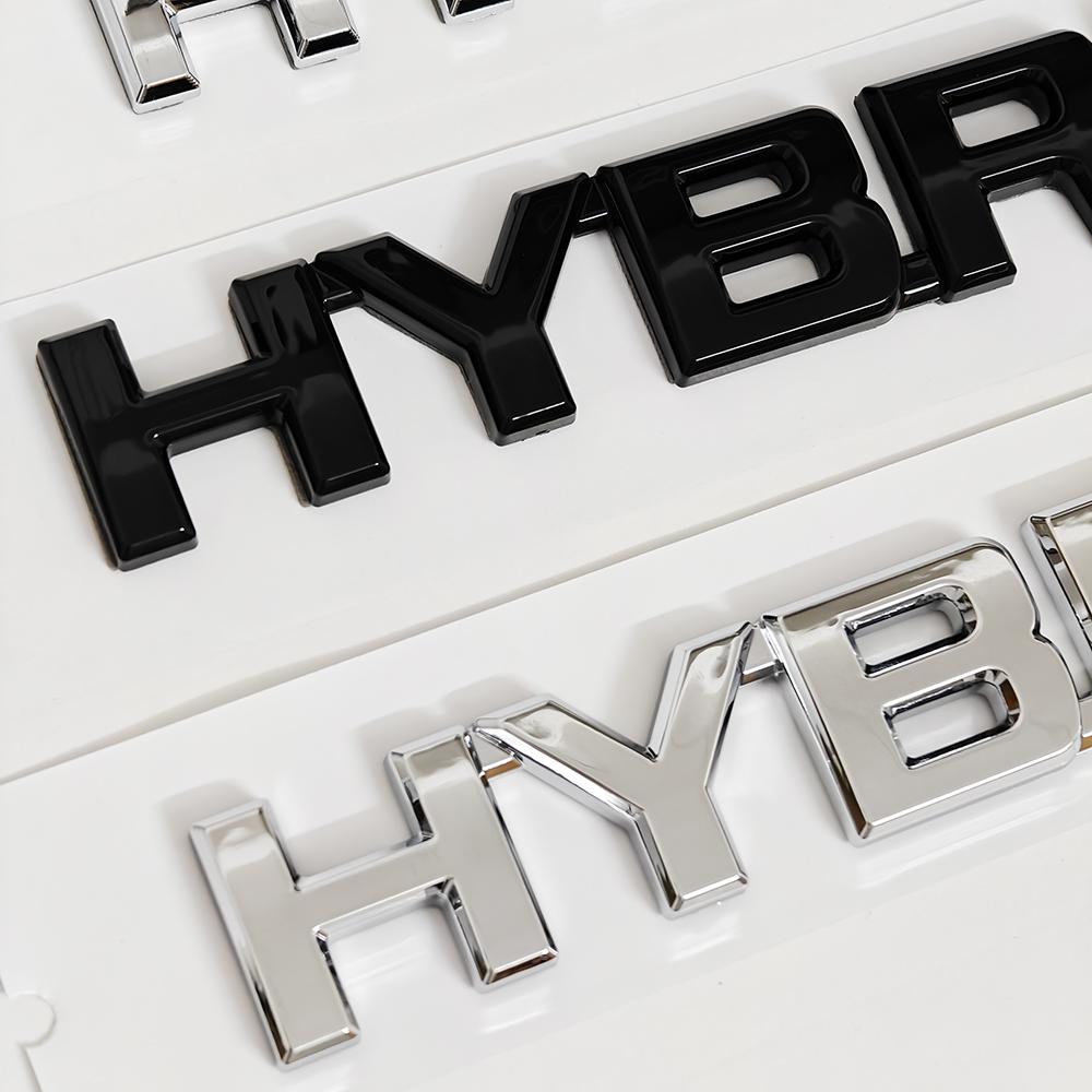 Hybrid ABS Emblem Sticker Rear Tail Badge Logo for Toyota Camry RAV4 Prius Corolla Highlander Avalon C-HR Yaris Car Accessories