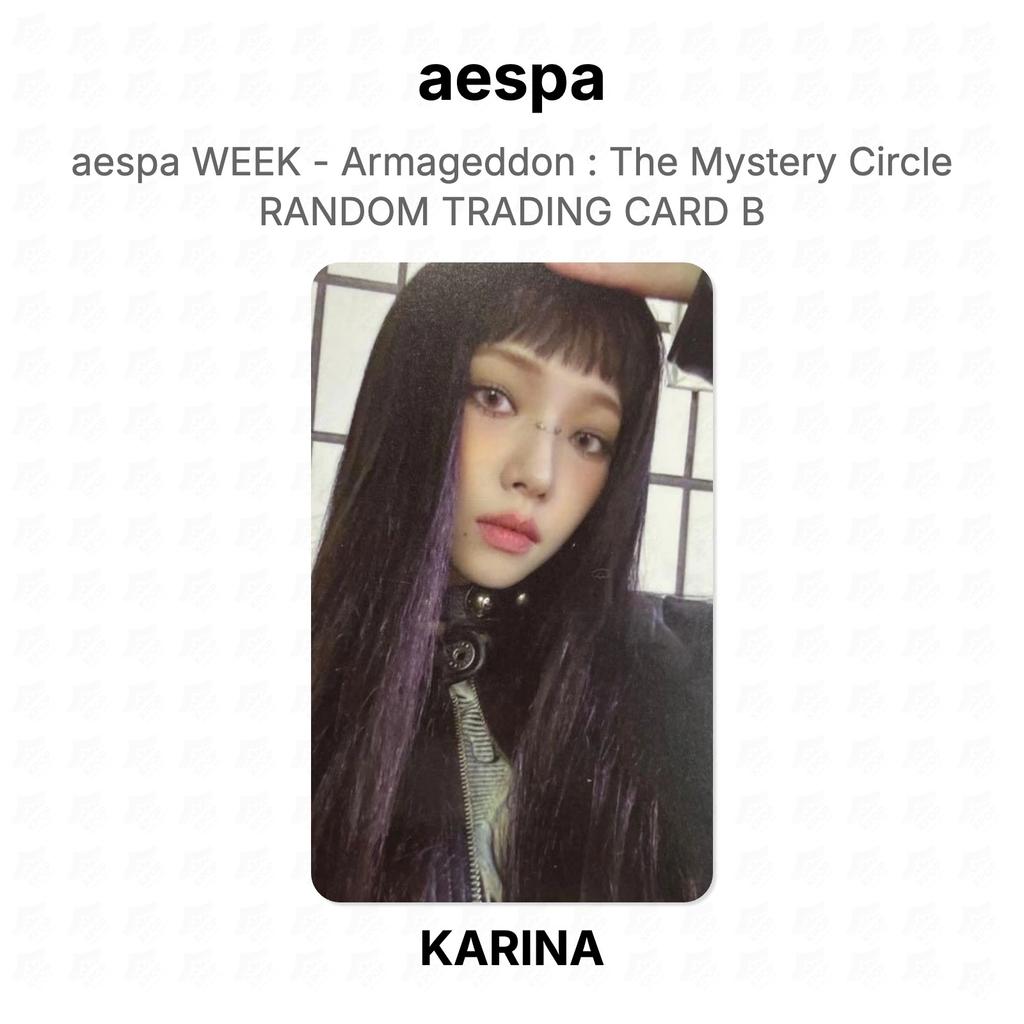 aespa WEEK - Armageddon : The Mystery Circle RANDOM TRADING CARD B Official Photocard