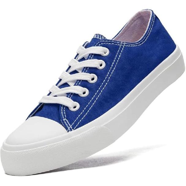 Toddler Little Kid Shoes Boys and Girls Canvas Casual Low Top Lace up Walking Shoes Breathable Soft and Durable 12.5 Little Kid