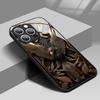 Phone Case For iPhone 17 Pro Max 11 12 13 14 15 16 Pro 17Air 16E 7 8 16 Plus XR XS X Luxury Eagle Pattern Tempered Glass Cover