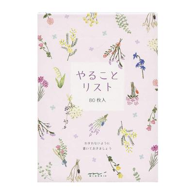 Liste Blume To-do [getrocknetes Muster] 91209-623