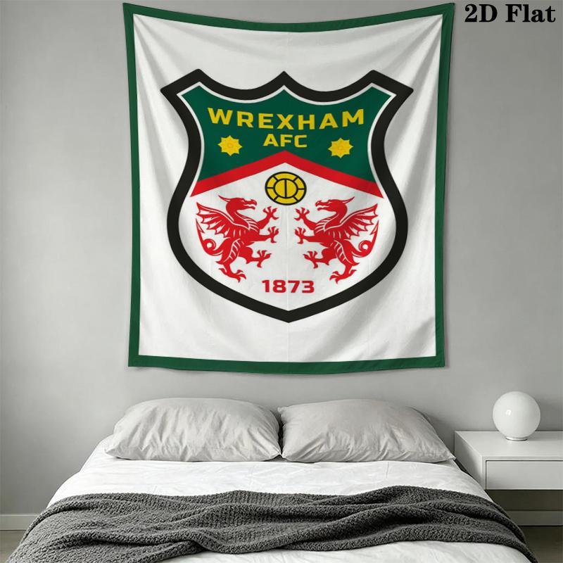 Wrexham AFC Wall Tapestry Aesthetic Wall Hanging Printed Fabric Blanket Decorative Tapestries for Bedroom Living Room Home Decor