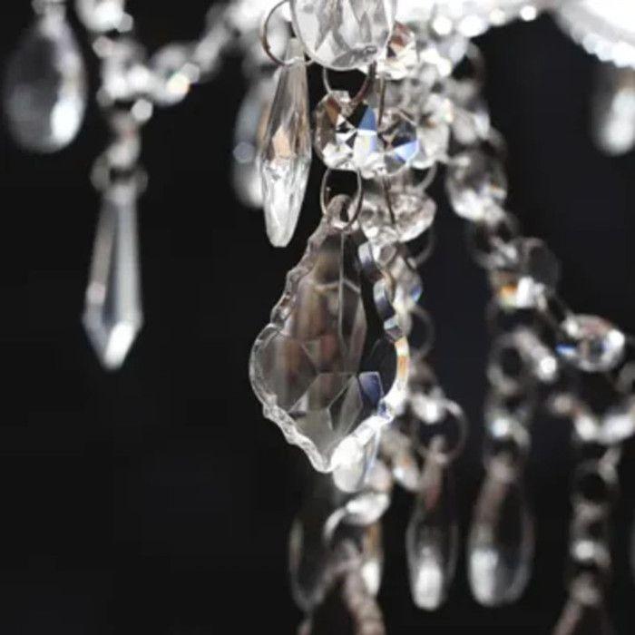 VidaXL Venetian Baroque Chandelier 12 Lights 1600 Crystals Ceiling Lamp Living Room 60339
