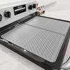 Reversible Stove Top Protectors Mat with Side Walls for Utensils Storage and Counter Surfaces Protection 450°F Safe