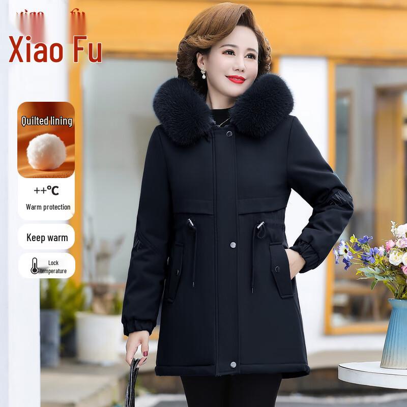 

Women s Hooded Fleece-Lined Winter Parka Jacket 3XL