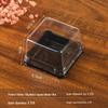 Mid-Autumn Festival Mooncake Box with Lid, Clear Cake Blister, Gold Plastic Tray
