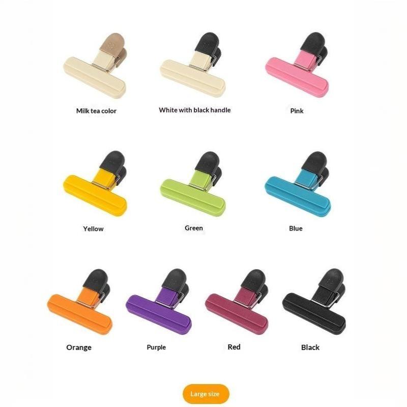 Reusable Portable Airtight Bag Clips Food Safe Heavy Duty Snack Sealing Clips for Kitchen Pantry Storage Camping Picnic Travel