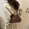 Pu Leather Shoulder Bag With Splicing And Zipper Closure For Daily Use