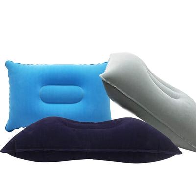 Tragbares Faltbares Aufblasbares Luftkissen Outdoor Reise Schlafen Camping PVC Nackenstrecker Rückenlehne Flugzeug Bequemes Kissen