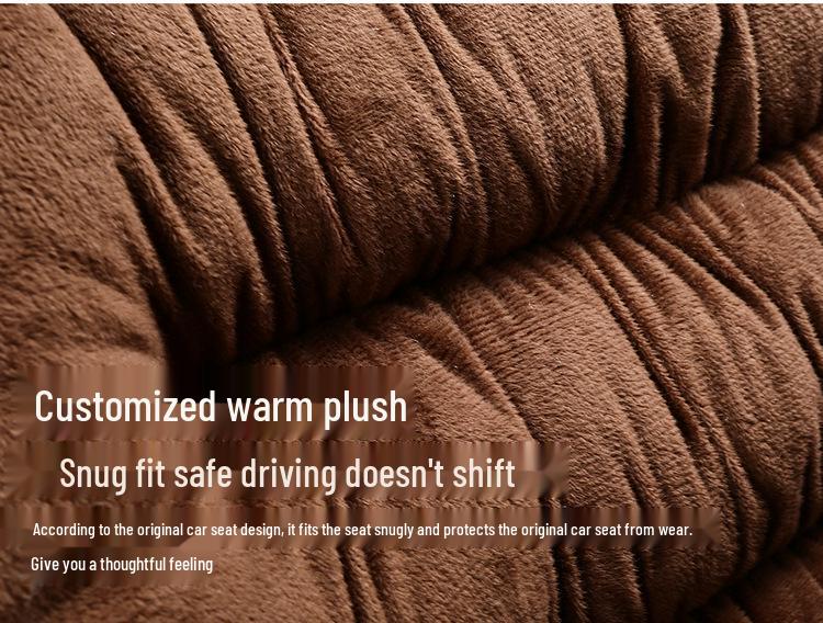 NNL B Style Plush Winter Car & Office Seat Cushion
