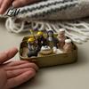 Miniature Nativity Set Mini in Tin Box 3D Printed Pocket Scene Set Small for Desk Christmas Holy Family Jesus Figurines Easter Decoration