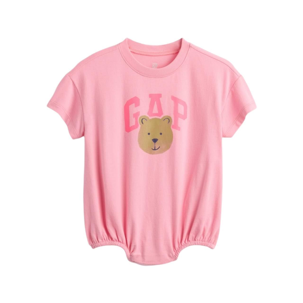 

GAP Baby Шорты Хлопок Маленький Медвежонок Размер Детский Цельное Платье, Рукав, Розовый, Подарок, Детский Комбинезон, Дизайн, 100% (Девочки, Розовый, 80) розовый