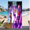 Kpop Dämonenjäger Bedrucktes Strandtuch, Großes Saugfähiges Schnelltrocknendes Handtuch für den Sommer, Outdoor, Schwimmen