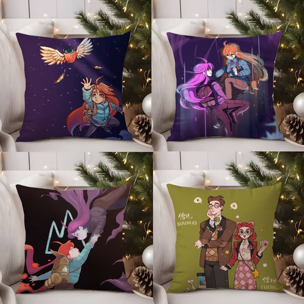 Game Movie C-Celeste Pillow Case Office Sofa Dorm Chair Back Short Plush Double-sided Printing Home Cushion Cover