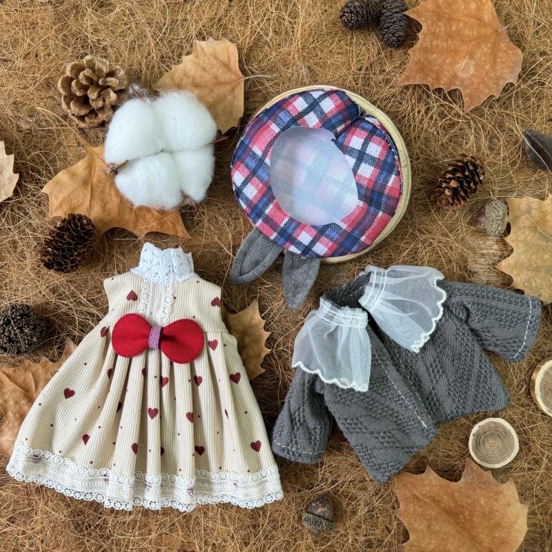 BJD Doll Clothes 30cm 1/6 Scale Winter Dress and Cute Hat Accessories for Girl's Gift Outfit