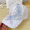 Korean Version Summer Thin Lace Duckbill Cap Mesh Breathable Baseball Cap Trendy Sun Protection Sunshade Hat