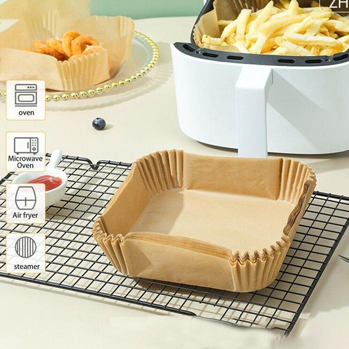 Wkład Do Frytkownicy Powietrznej Air Fryer 16Cm/100Szt Papier Do Pieczenia Kwadrat