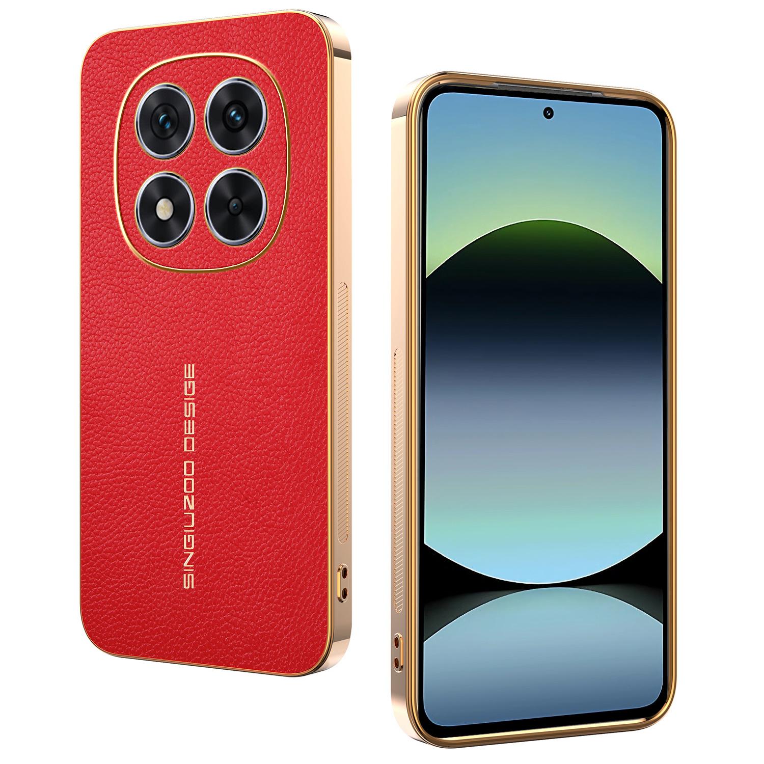 

For Xiaomi Redmi Note 14 Pro 4G Case Anti Scratch Litchi Texture TPU Leather PU Phone Back Cover