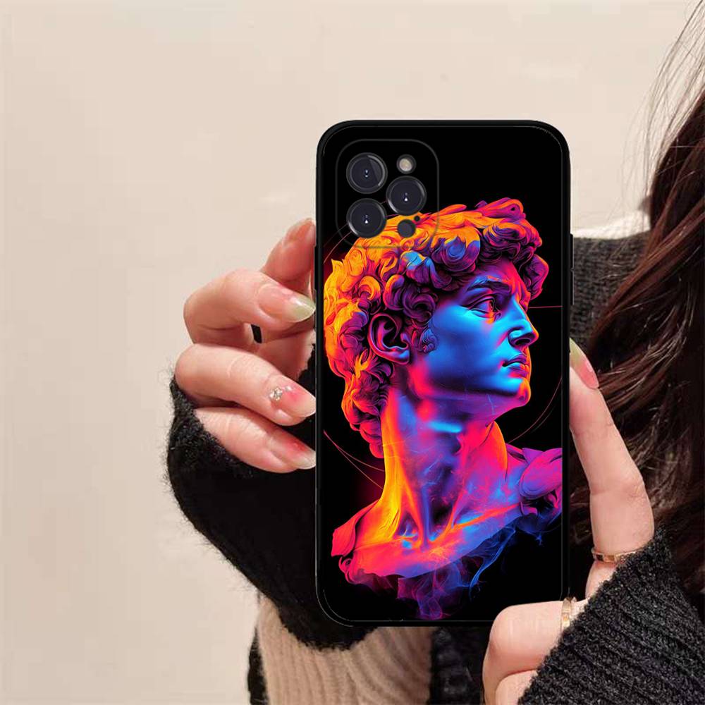 Rebellious Style Sculpture Of David Phone Case For IPhone 16 15 14 13 12 Mini 11 Pro XS Max X XR SE 6 7 8 Plus Soft