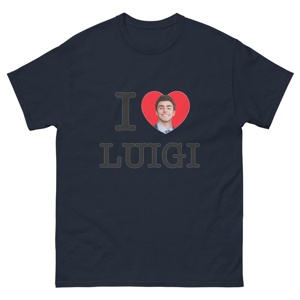 I Love Luigi I Heart Luigi Retro Tribute Shirt Luigi Unisexgione S