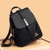 2025 Women's Versatile Korean Style Soft Leather Backpack - Large Capacity, Simple Design