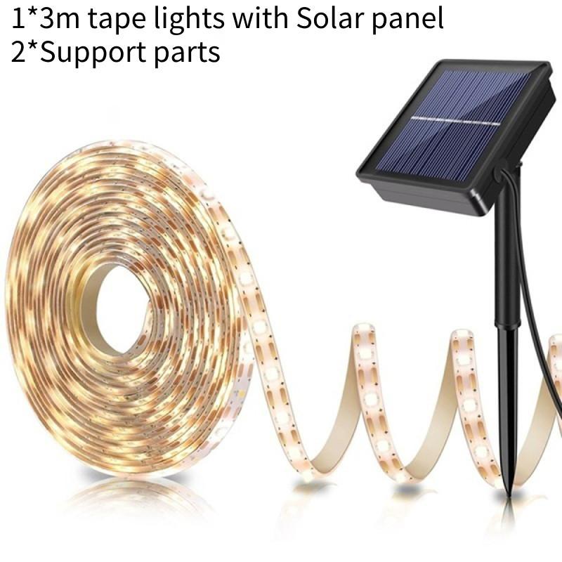 

Solar Powered Rgb Led Light Strip Outdoor Garden Tape String Warm Light 35m Warm 3M