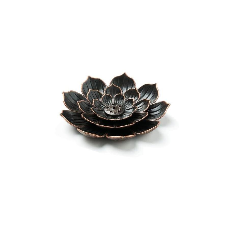 

Incense Burner, Incense Holder for Sticks,Metal Lotus Incense Stick Holder and Detachable Ash Catcher медный