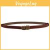 Womens Slim Leather Waist Belt For Summer Clothing Genuine Leather With Alloy Buckle For Dress And Casual Wear