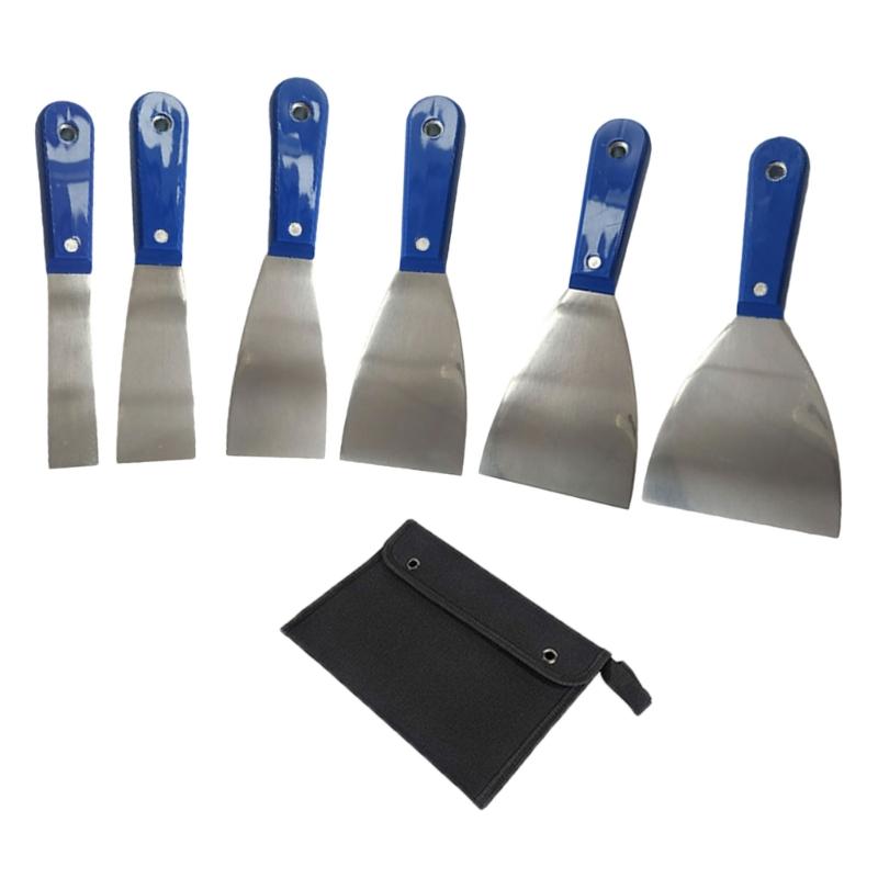 4/7Pcs Putty Cutter Stainless Steel Paint Scraper Tool Taping Cutter Tool for Repairing Drywall Removing Wallpaper Apply
