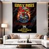 Guns N Roses Wembley 2025 Red Monster Earth Concert Poster