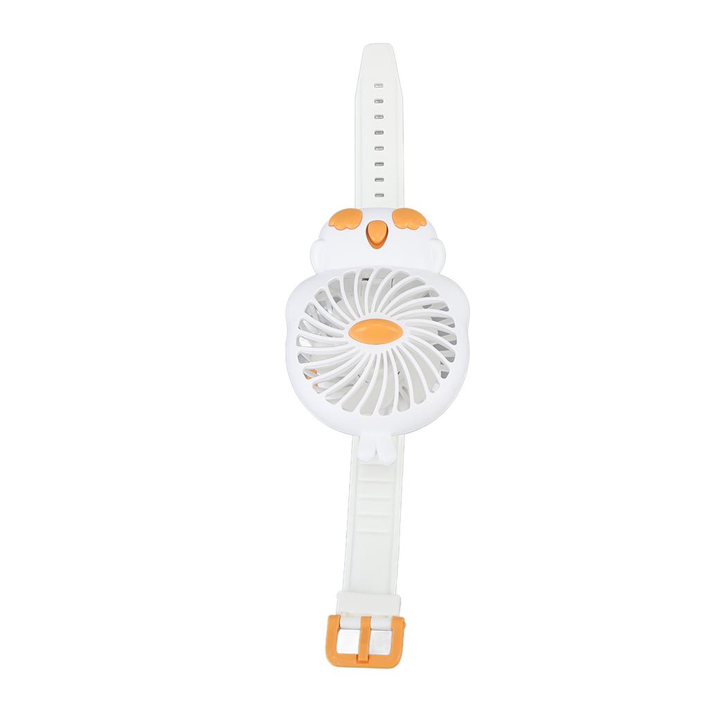 Fan Watch with Comfortable Strap USB Rechargeable Cute Shape Wrist Watch Fan for Kids Indoor Outdoor Use