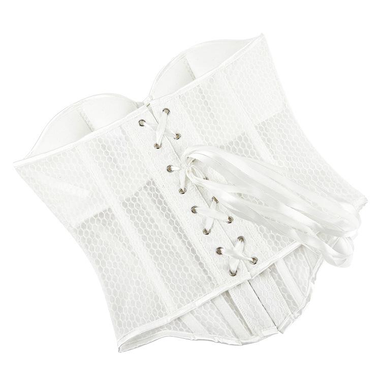 New Summer Breathable Mesh Shaping Court Top