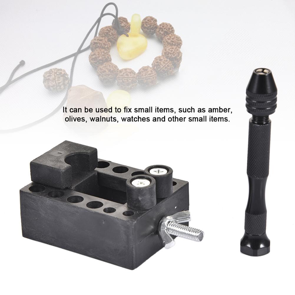 Handbohrer-Set Stiftkloben mit Mini-Spiralbohrern für DIY-Schmuckherstellung Mehrzweck-Rotationswerkzeug