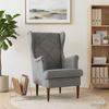 Armchair Dark Grey Velvet