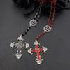 Pentagramm Umgekehrtes Kreuz Rosenkranz Baphomet Okkult Gothic Sigil of Satanic Schmuck Teufel Halskette Trad Goth Schmuck Geschenk Handmade