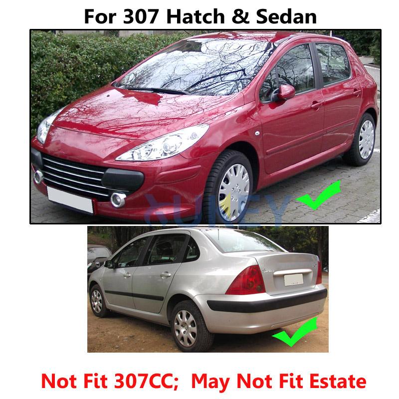 Set Car Mud Flaps For Peugeot 307 4-Door Sedan 3dr&5dr Hatchback Hatch 2001-2011 Mudguard Mudflaps Splash Guards Mud Flap
