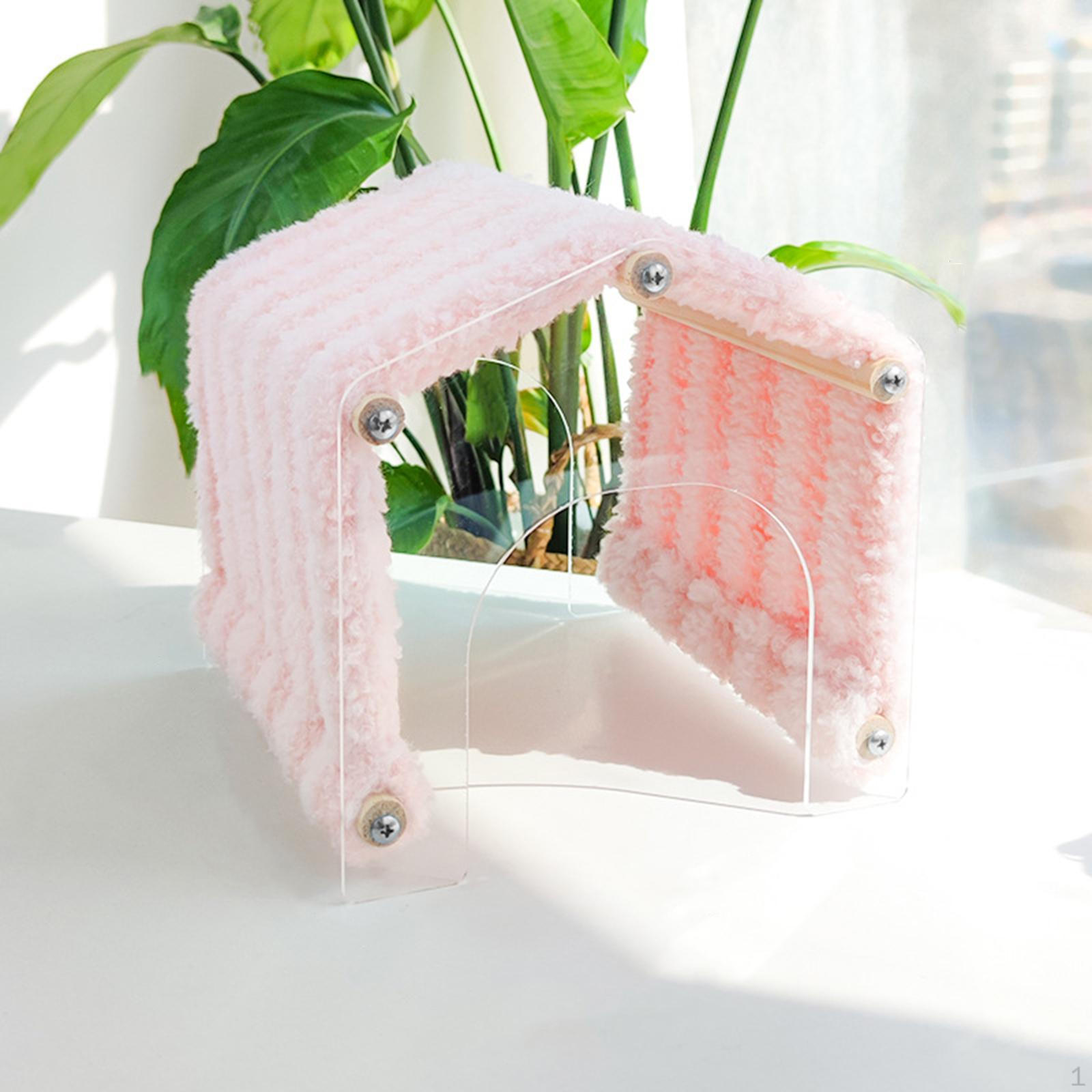 

Клетка для укрытия морской свинки, съемная, уютная, бездонная, теплая, легкодоступная, для маленьких животных розовый