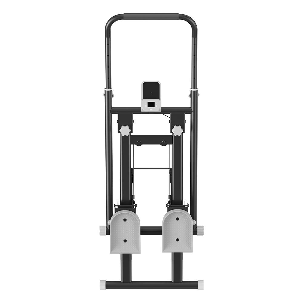 Formill QK7906 Stair Stepper, 3-Level Adjustable Handlebar & Pedals, Foldable Vertical Climber with LED Display