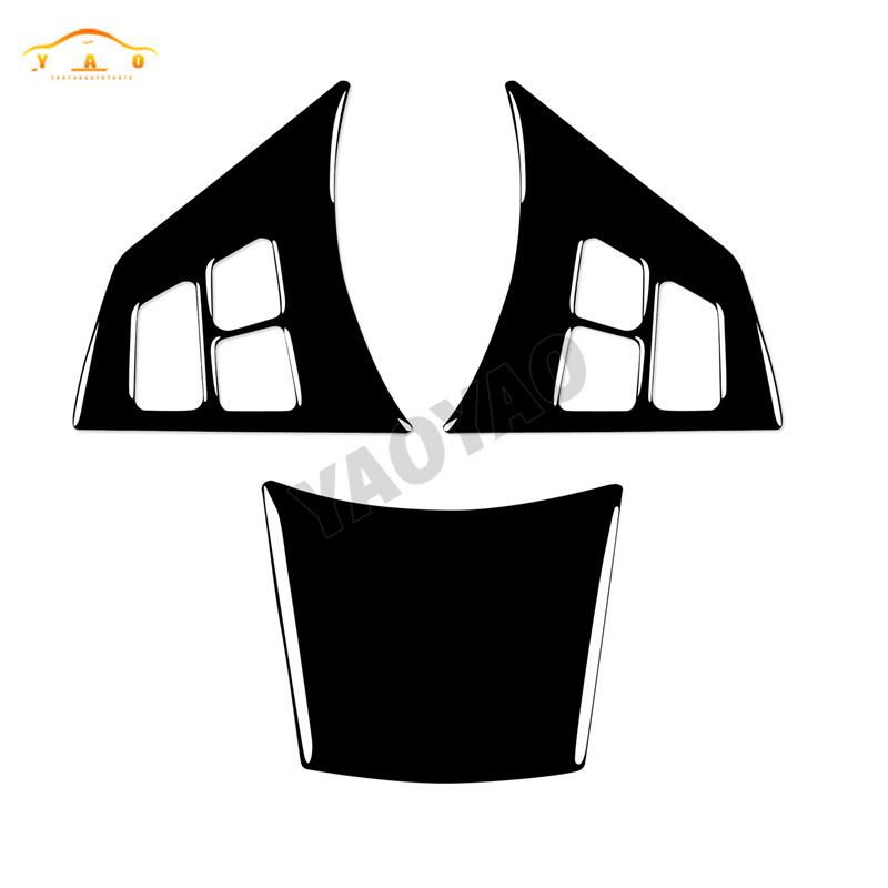 

Interior Accessories For BMW 6 Series M6 E63 E64 2004-2010 Piano Black Style Car Steering Wheel Button Panel Sticker Trim Cover 6 series