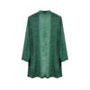 New Women's Elegant Shiny Mesh 3/4 Sleeve Open Cardigan, Fashion Casual Spring Summer Top for Women, European American Style