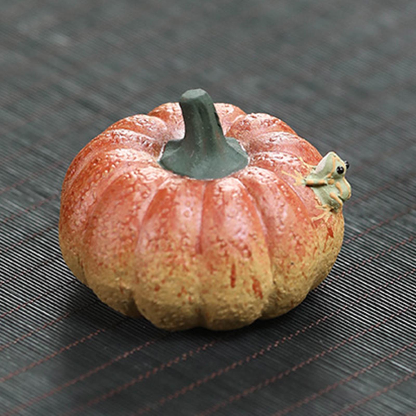 

Статуя лягушки-тыквы, чайное украшение для питомца, камин для гостиной в чайном домике