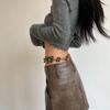 Rope Rhinestone Y2K All-match Braided Tassel Belt Ethnic Style Belts Bohemian Women Waist Chain